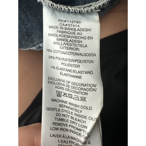 True Religion Denim Western Shirt Light Wash Long Sleeve Button Up Size L - Picture 4 of 4